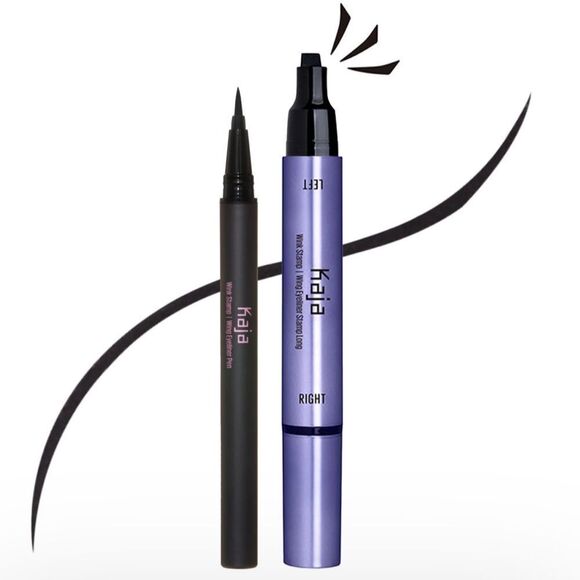 🌷 Kaja Wink Stamp Wing Eyeliner Pen and Stamp New FullSz Black - Picture 1 of 7